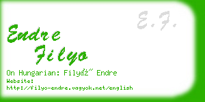 endre filyo business card